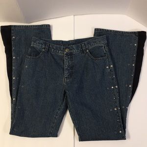 Harley Davidson boot flare embellished jeans Sz 6